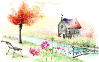 Wp5776583 Spring House Gardens Wallpaper By Sillyjellybeans On