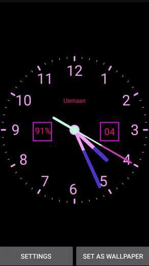 Live Analog Color Clock Kit HD Wallpaper For Android Apk