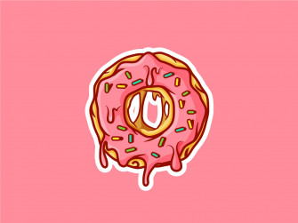 Cool Drip Pink Donut 1ptvizogl25jdtpv Wallpaper