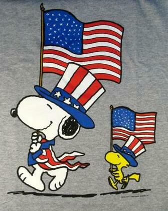 Snoopy Woodstock Fourth Of July 4th