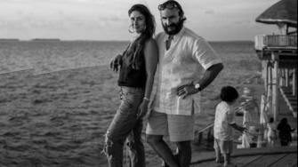 Kareena Kapoor Khan Saif Ali Strike A Stunning Pose By The