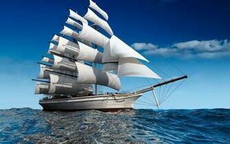 Big Sailing Ship Full HD Desktop Wallpaper 1080p