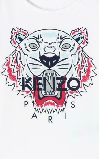 White Tiger T Shirt For Women Kenzo In