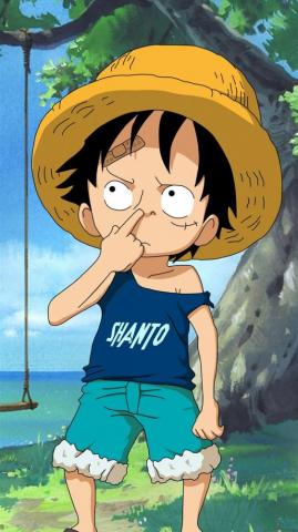 Kid Luffy Monkey D One Piece Anime Mindless iPhone