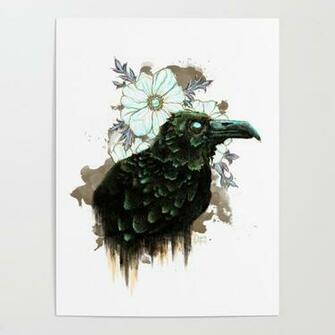 Nevermore Alternate Color W White Background Poster By