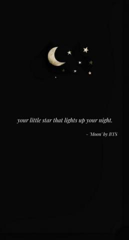 Bts Lyrics Quote Wallpaper Moon Quotes Lyric V