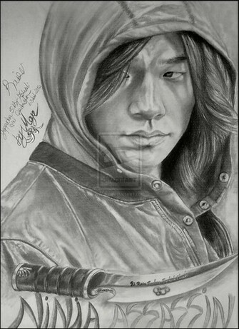 Ninja Assassin Pencil Drawing Turkish Clouds By Melekmaya On