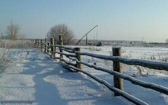 Winter Wallpaper Snow Fence Gdefon Original