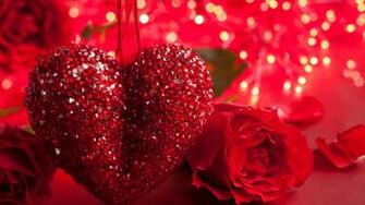 St Valentine Day Rose Heart Romance Love Wallpaper