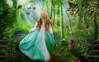 In The Enchanted Forest Wallpaper Digital Art