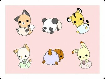 Cute Chibi Animals Wallpaper Kawaii Chibis Anime