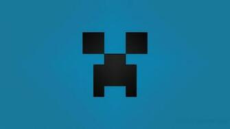 Minecraft Creeper Desktop Wallpaper Blue