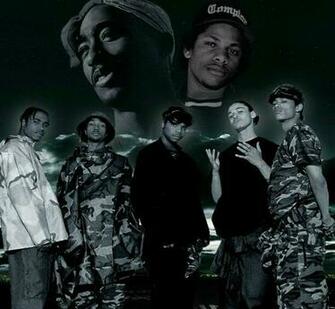 2pac Eazy E Bonethugs Phone Wallpaper By Rockafella