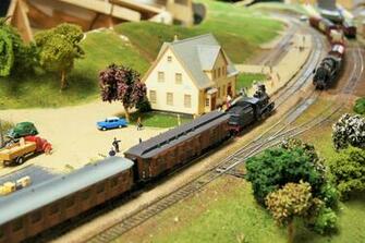 Model Train Toy Railroad Minature Trains Tracks Wallpaper