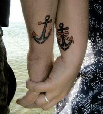 Image Cute Matching Anchor Tattoos For Couples Pc Android