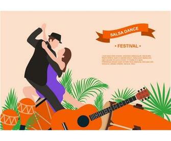 Salsa Background Design Vector Art Graphics