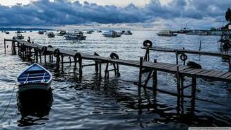 Copacabana Port Bolivia HD Wallpaper