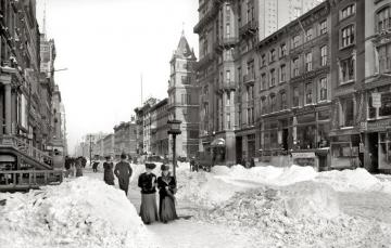 Wallpaper Winter Snow Retro Street New York Usa God