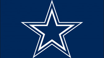 Dallas Cowboys Logo With Background Of Blue HD Sports Wallpaper
