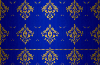 Royal Blue And Gold Wallpaper
