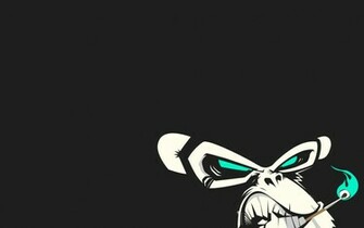 Bad Ass Chimp Wallpaper Myspace Background
