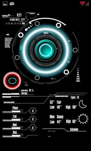 Jarvis Live Wallpaper Android Homescreen By Lieutenantsword