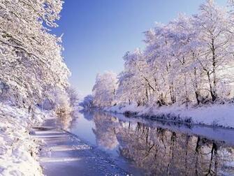 Image River Bann Northern Ireland Nature Winter Snow Seasons