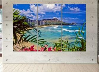 Amazon Waikiki Beach Skyline S Wall Art