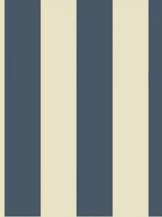 Navy Nautical Striped Wallpaper Traditional Houston