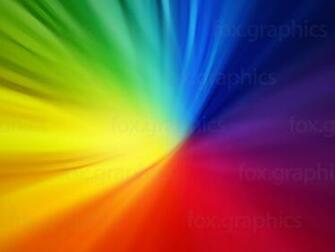 Rainbow Colors Background Fox Graphics