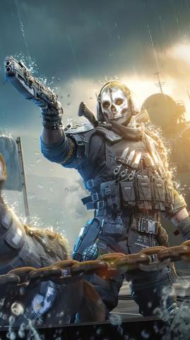 Codm Ghost Retribution Skin 4k Phone iPhone Wallpaper 2740b