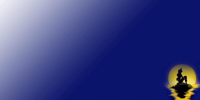 Criado Falante Background Azul Degrad Pequena Sereia