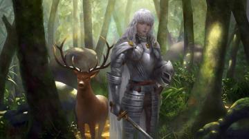 Berserk Femto Griffith Anime Art Fantasy Forest Wallpaper