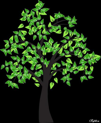 Tree Drawing Cottonwood Leaf Vector Png