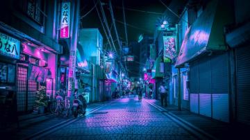Cyberpunk Aesthetic Desktop Wallpaper