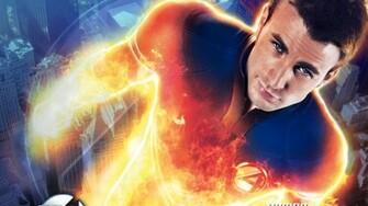 Wallpaper Fantastic Human Torch Johnny Storm