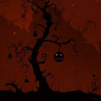 Halloween Tree Wallpaper Sc Smartphone