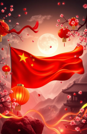 China Flag Wallpaper