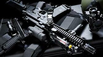 Desktop Machine Gun Scope Armor Assault Rifle