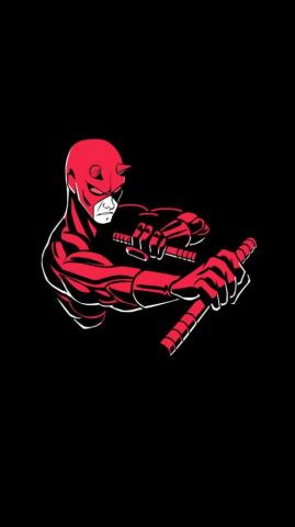 Daredevil Minimal iPhone Wallpaper Marvel