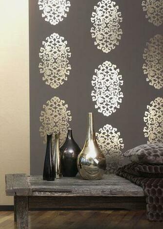 Metallic Wallpaper Aluminium Foil Decorative
