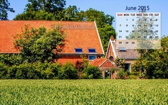 Month Wise Calendar Wallpaper June