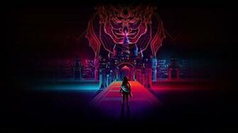 Neon Retro Wallpaper Top Background