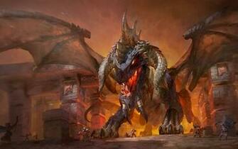 Wallpaper Nefarian Fire Dragon Monsters World Of