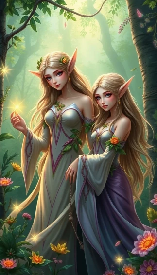 Female Elves Wallpaper