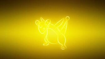 Wallpaper Ampharos Pokemon Animal Yellow
