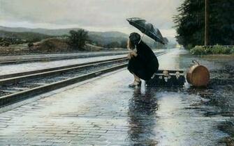 Girl Waiting For Train Wallpaper Dispatches Europe