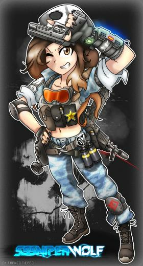 Sssniperwolf Fan Art Alternate By Francotieppo