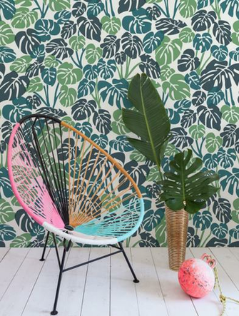 On The Radar Tropical Print Wallpaper Poppytalk