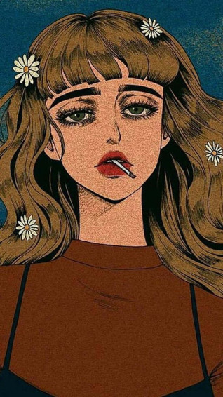 Vintage Girl Aesthetic Wallpaper